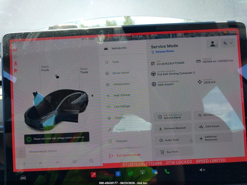 5YJ3E1EC6LF713496 2020 TESLA MODEL 3 photo no. 7