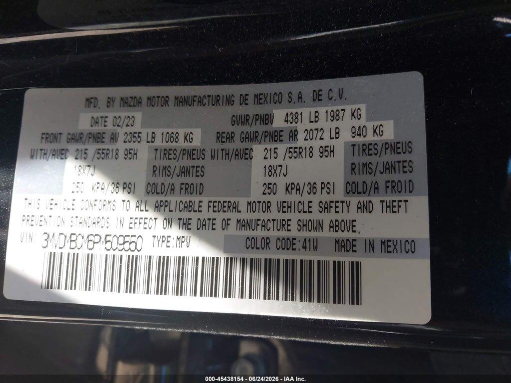 3MVDMBCM6PM509550 2023 MAZDA CX-30 photo no. 9