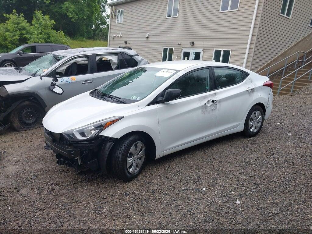 5NPDH4AE7GH756482 2016 HYUNDAI ELANTRA photo no. 2