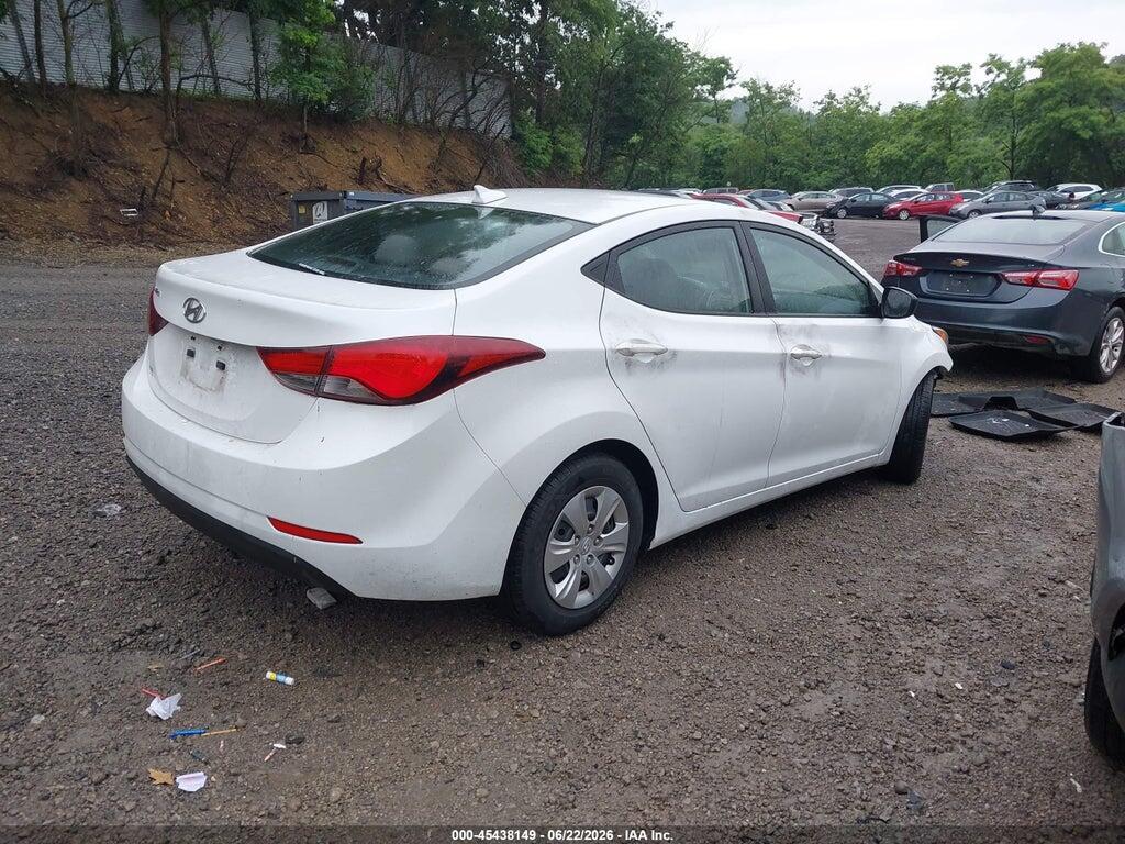 5NPDH4AE7GH756482 2016 HYUNDAI ELANTRA photo no. 4