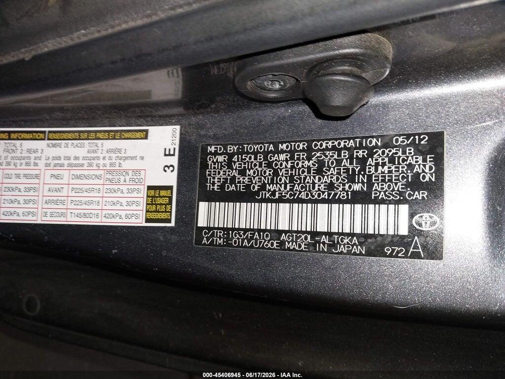 JTKJF5C74D3047781 2013 SCION TC photo no. 9