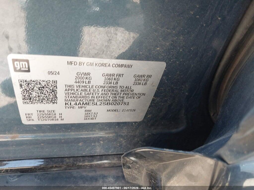 KL4AMESL2SB020751 2025 BUICK ENCORE GX photo no. 9