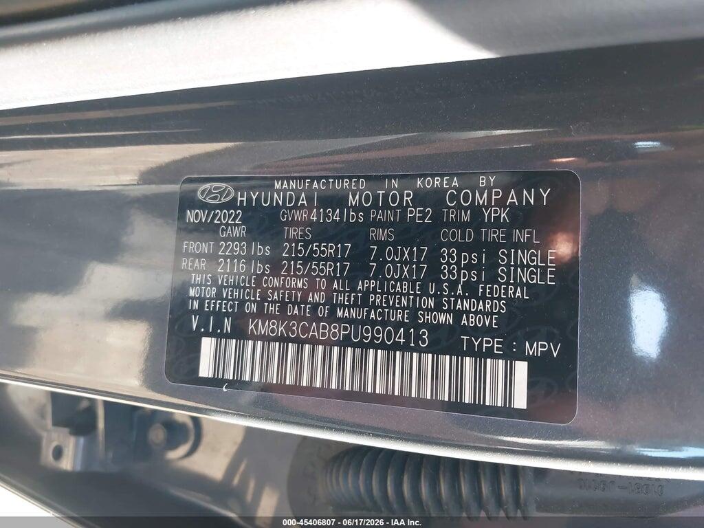 KM8K3CAB8PU990413 2023 HYUNDAI KONA photo no. 9