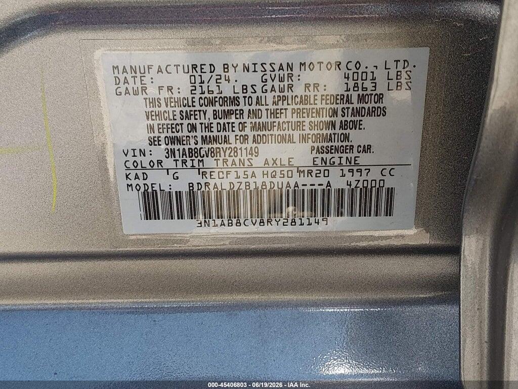 3N1AB8CV8RY281149 2024 NISSAN SENTRA photo no. 9
