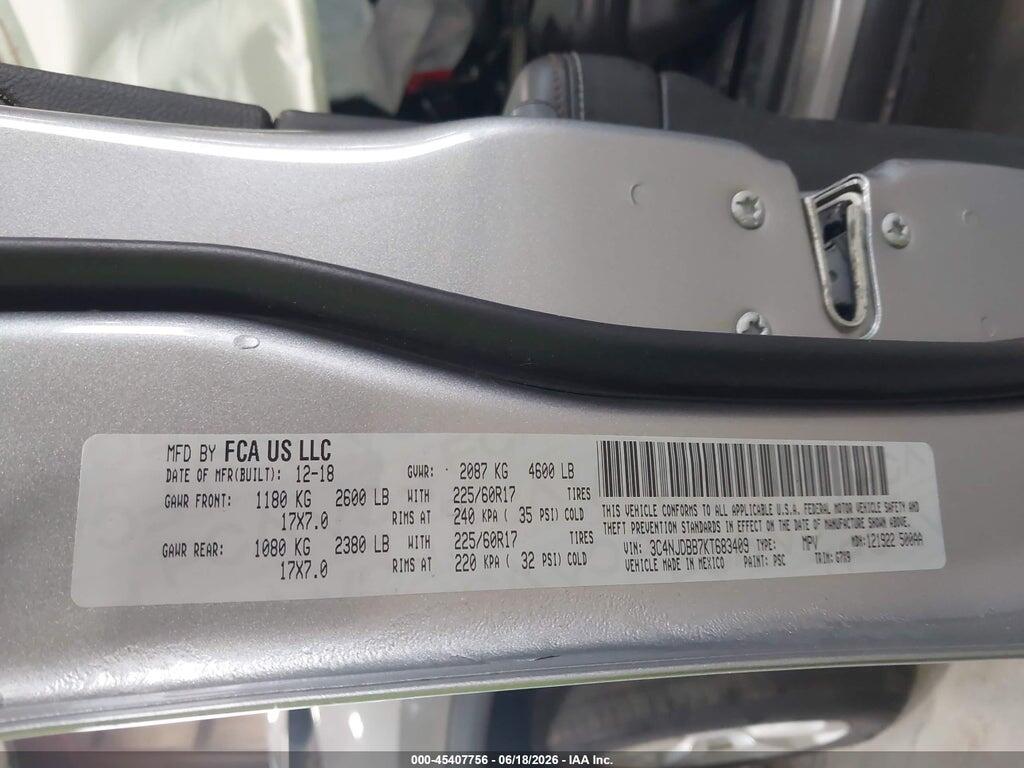 3C4NJDBB7KT683409 2019 JEEP COMPASS photo no. 9