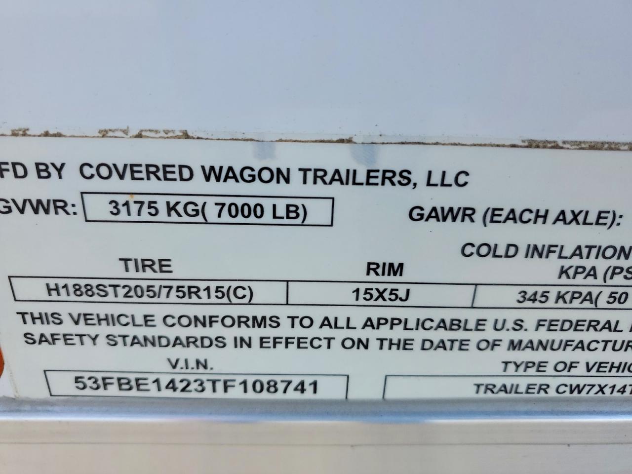 2026 COVERED WAGON ENCLOSED CARGO TRAILER — Фото 8 из 10