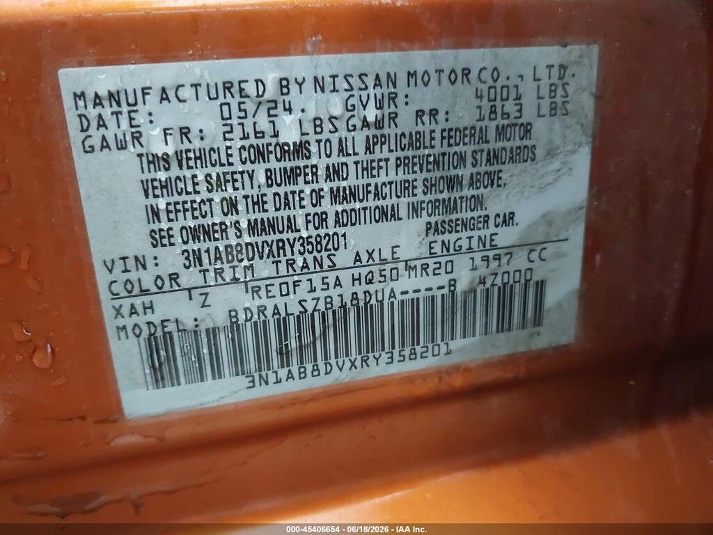 3N1AB8DVXRY358201 2024 NISSAN SENTRA photo no. 9