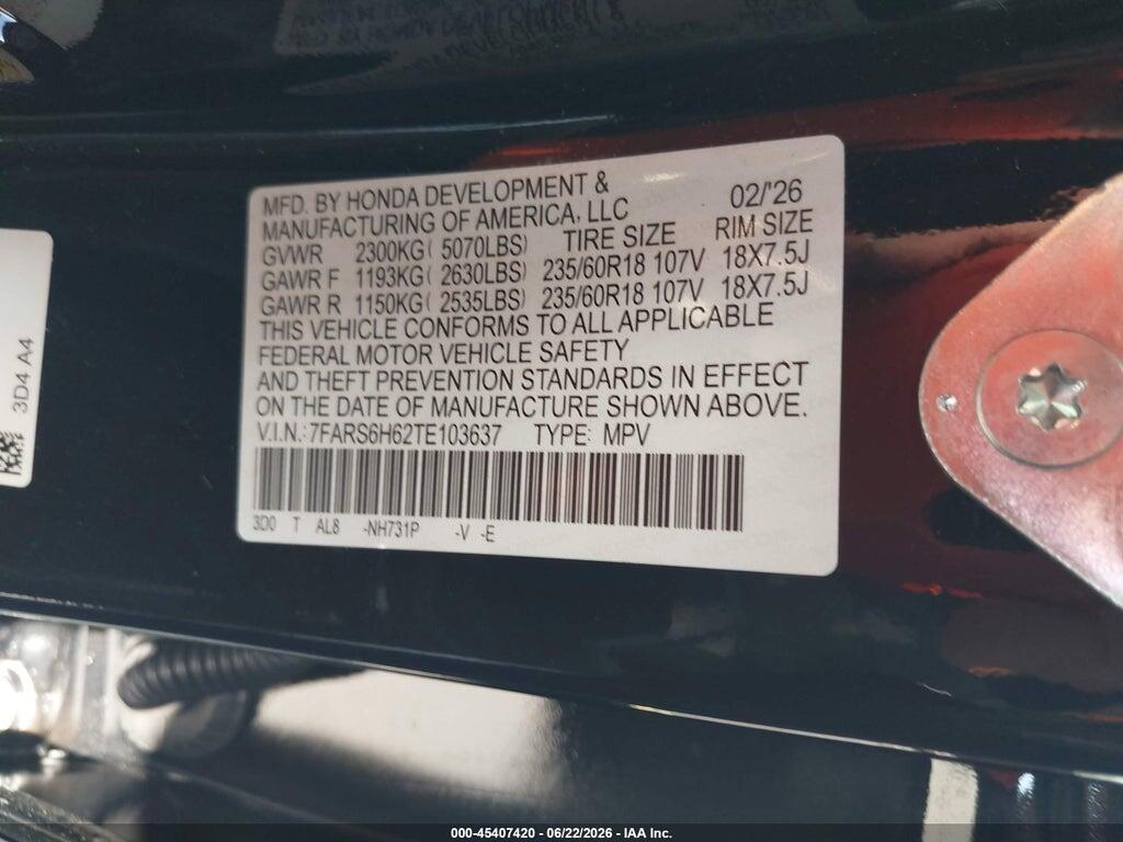7FARS6H62TE103637 2026 HONDA CR-V HYBRID photo no. 9