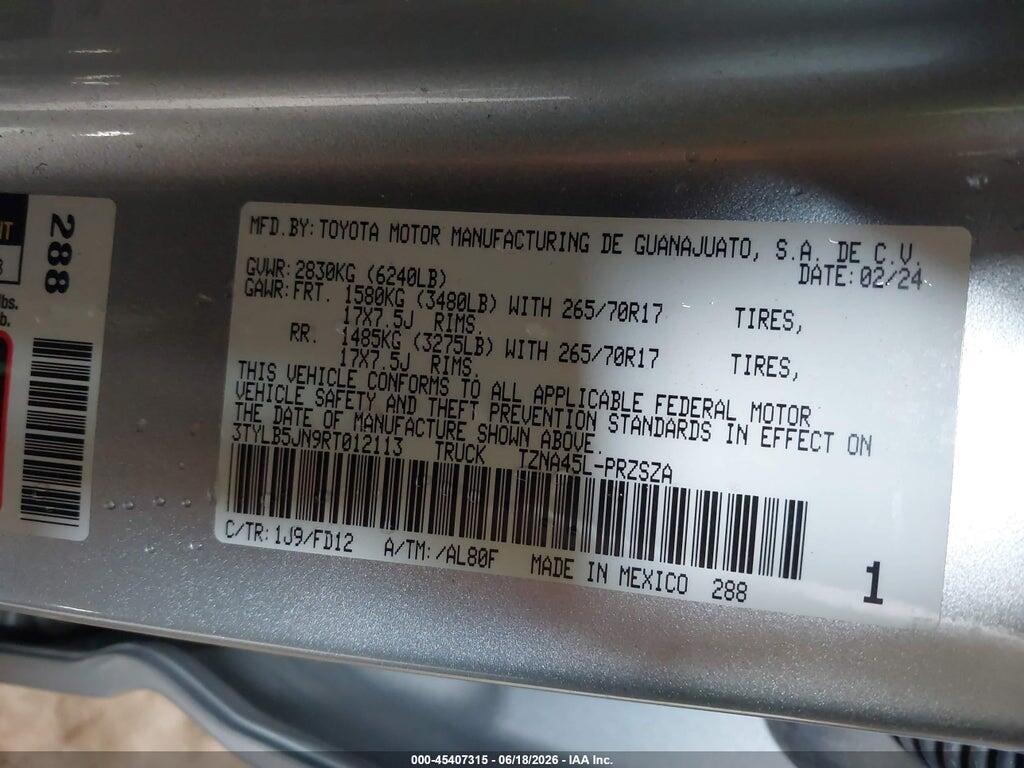 3TYLB5JN9RT012113 2024 TOYOTA TACOMA photo no. 9