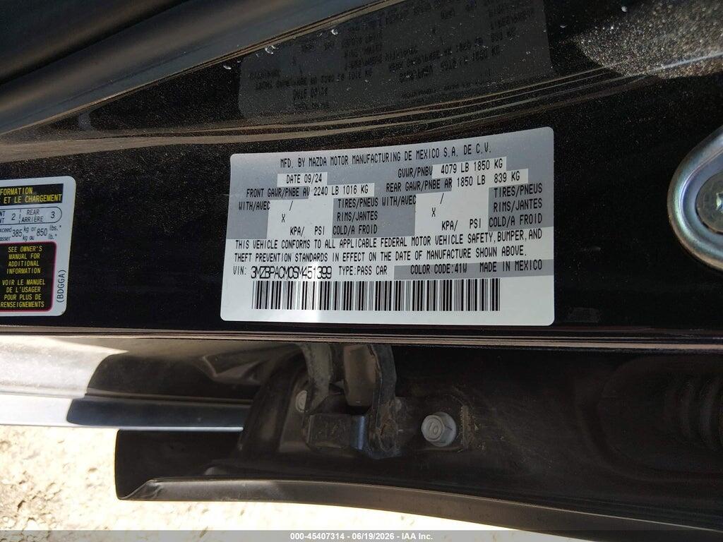 3MZBPACM0SM451399 2025 MAZDA MAZDA3 photo no. 9