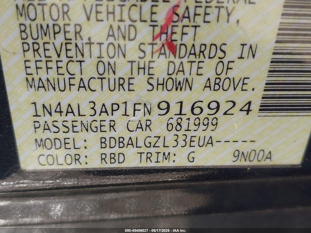 1N4AL3AP1FN916924 2015 NISSAN ALTIMA photo no. 9