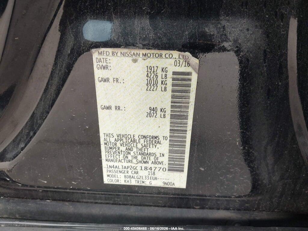 1N4AL3AP2GC184770 2016 NISSAN ALTIMA photo no. 9