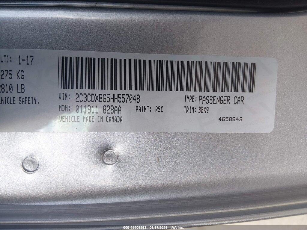 2C3CDXBG5HH557048 2017 DODGE CHARGER photo no. 9
