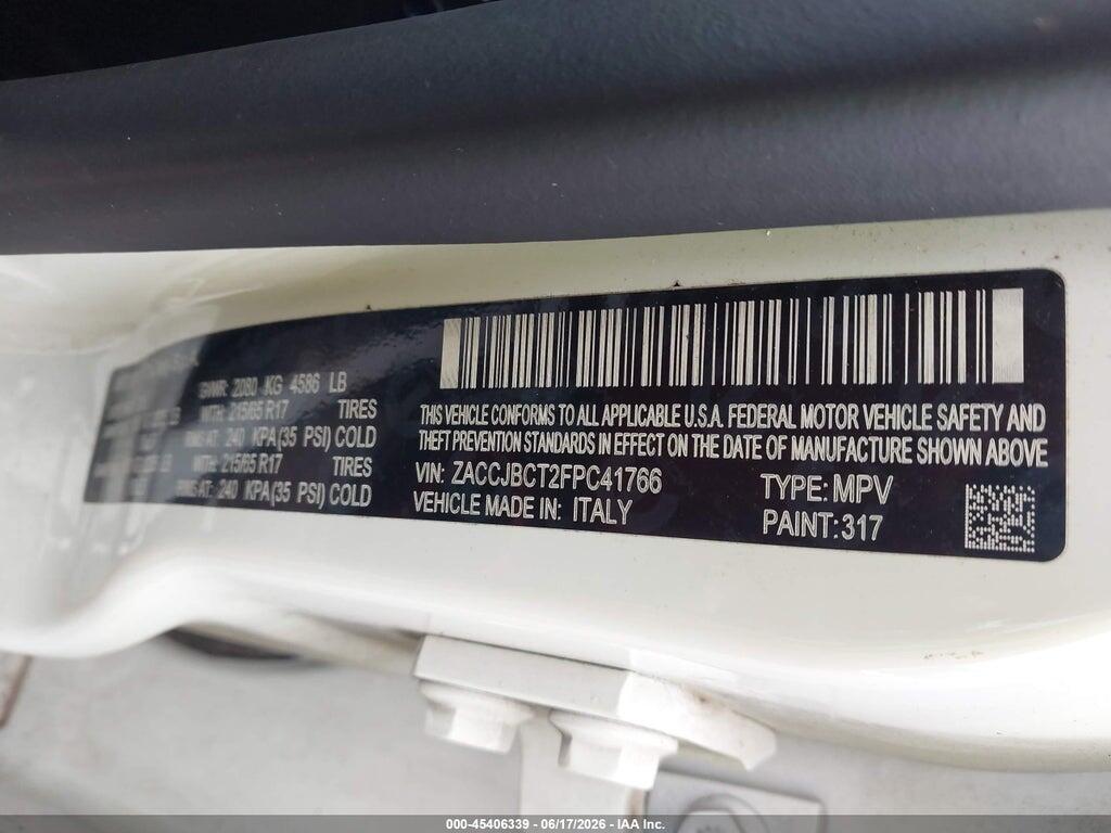 ZACCJBCT2FPC41766 2015 JEEP RENEGADE photo no. 9