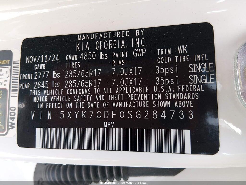 5XYK7CDF0SG284733 2025 KIA SPORTAGE photo no. 9