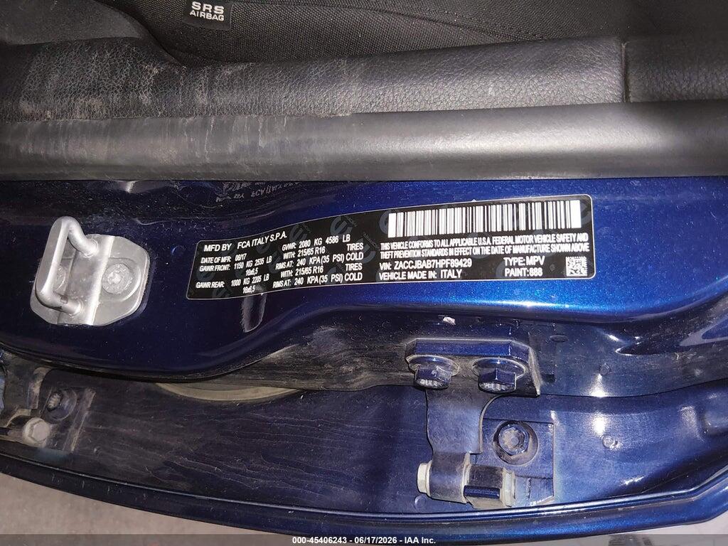 ZACCJBAB7HPF89429 2017 JEEP RENEGADE photo no. 9