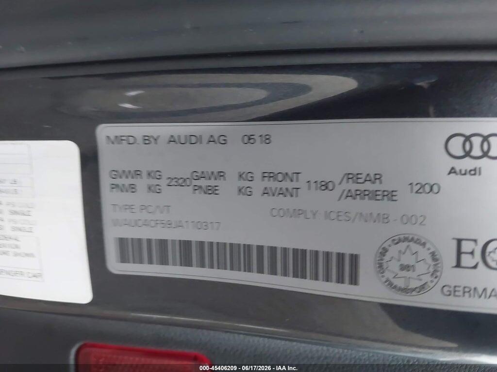WAUC4CF59JA110317 2018 AUDI S5 photo no. 9