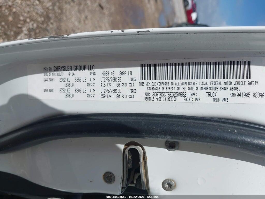 3C6TR5CT6EG250682 2014 RAM 2500 photo no. 9