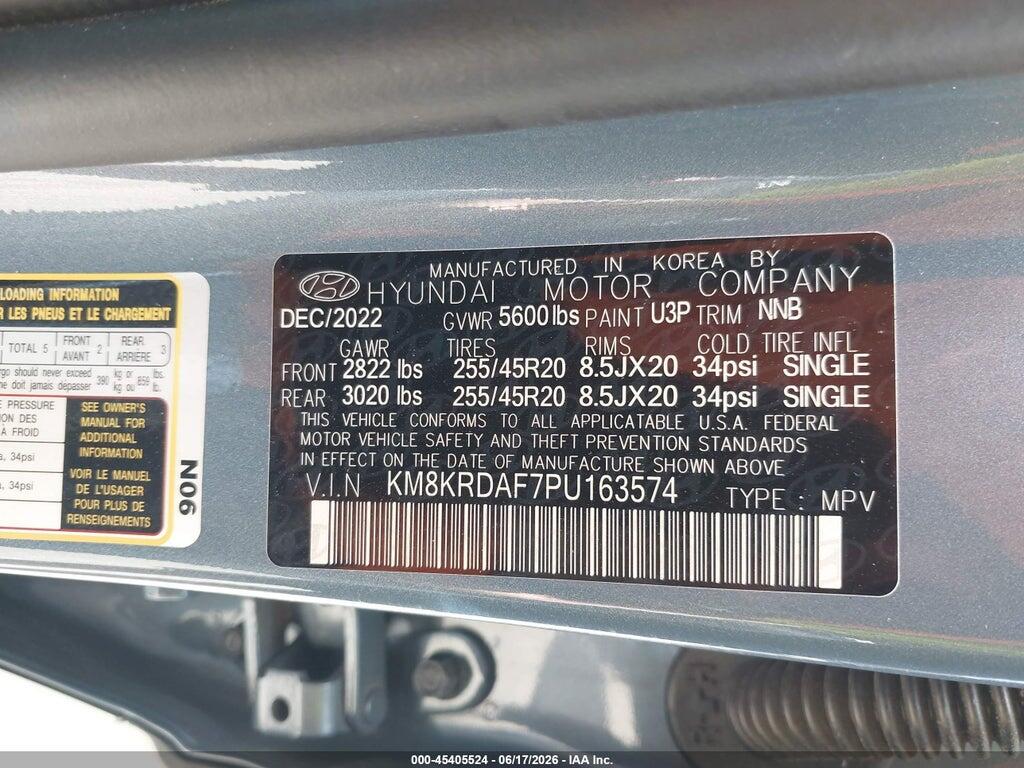 KM8KRDAF7PU163574 2023 HYUNDAI IONIQ 5 photo no. 9