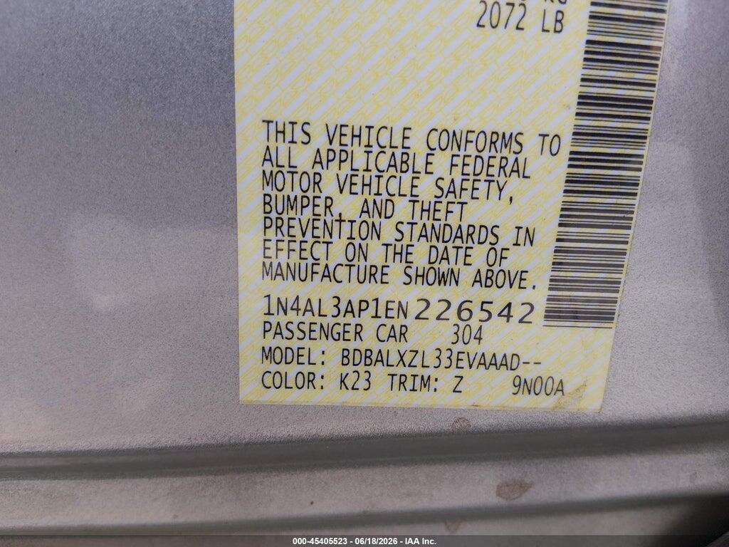 1N4AL3AP1EN226542 2014 NISSAN ALTIMA photo no. 9