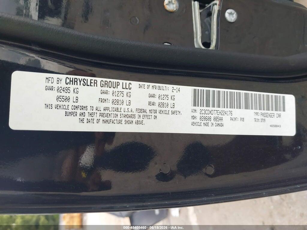 2C3CDXDT7EH224176 2014 DODGE CHARGER photo no. 9
