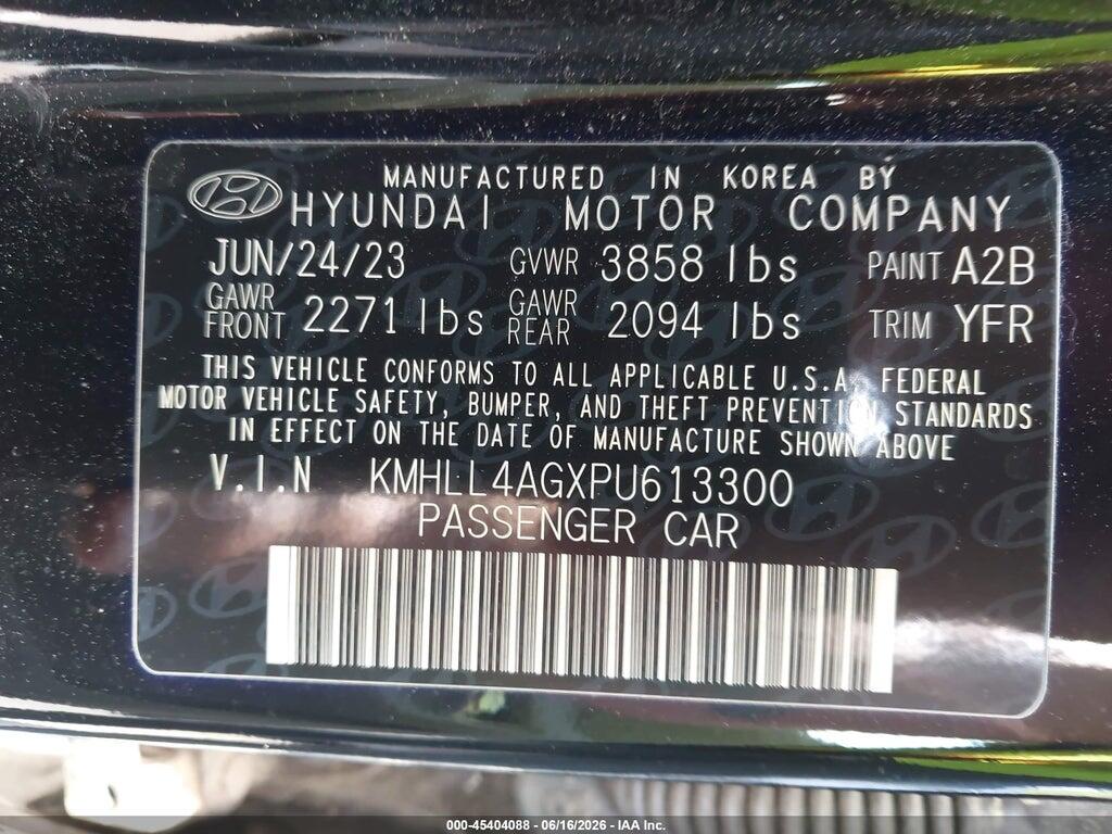 KMHLL4AGXPU613300 2023 HYUNDAI ELANTRA photo no. 9