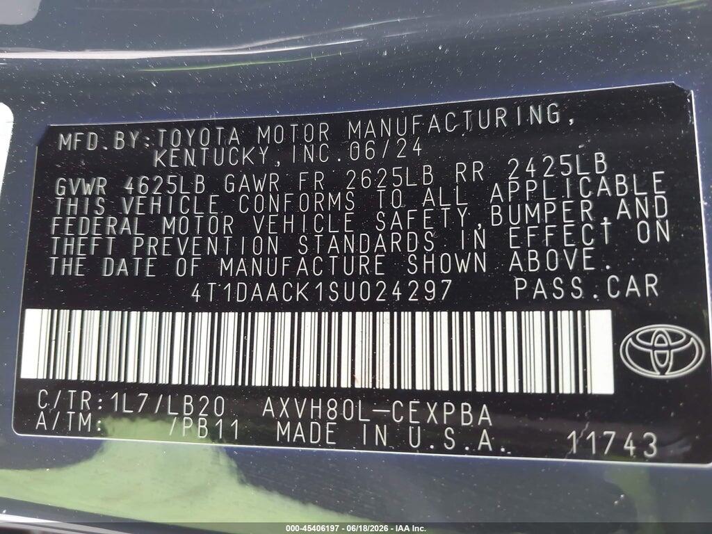 4T1DAACK1SU024297 2025 TOYOTA CAMRY photo no. 9