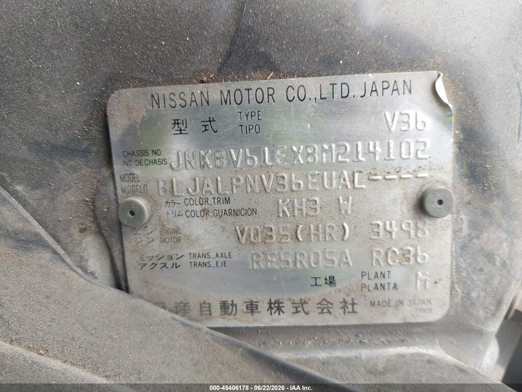 JNKBV61EX8M214102 2008 INFINITI G35 photo no. 9