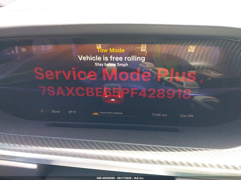 7SAXCBE65PF428918 2023 TESLA MODEL X photo no. 7