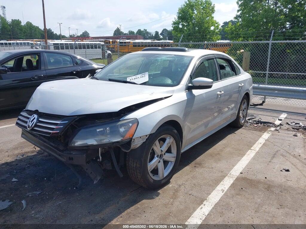 1VWBH7A39CC104313 2012 VOLKSWAGEN PASSAT photo no. 2