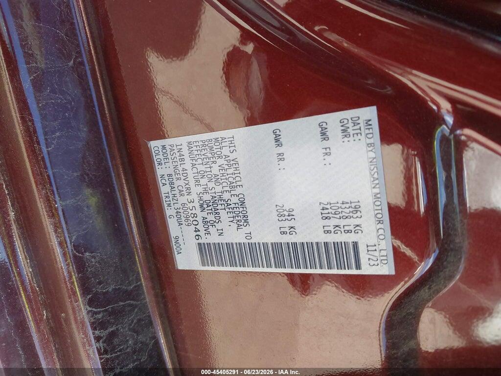1N4BL4DVXRN358046 2024 NISSAN ALTIMA photo no. 9