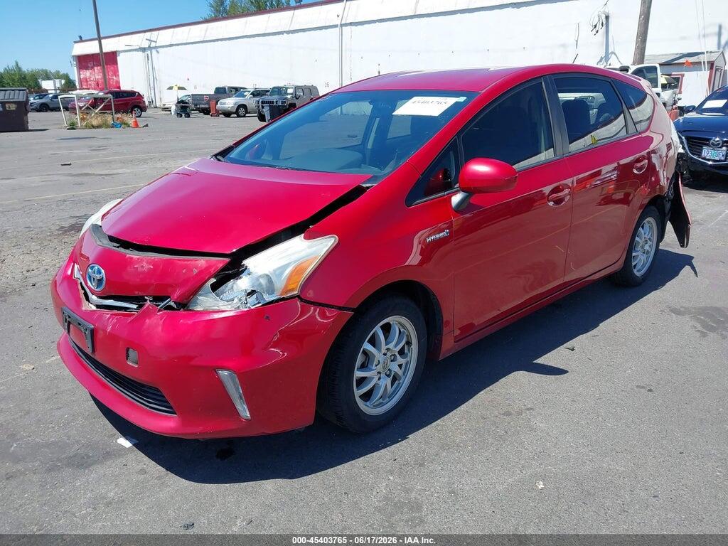 JTDZN3EU5D3289922 2013 TOYOTA PRIUS V photo no. 2