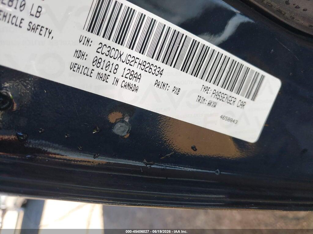 2C3CDXJG2FH926334 2015 DODGE CHARGER photo no. 9
