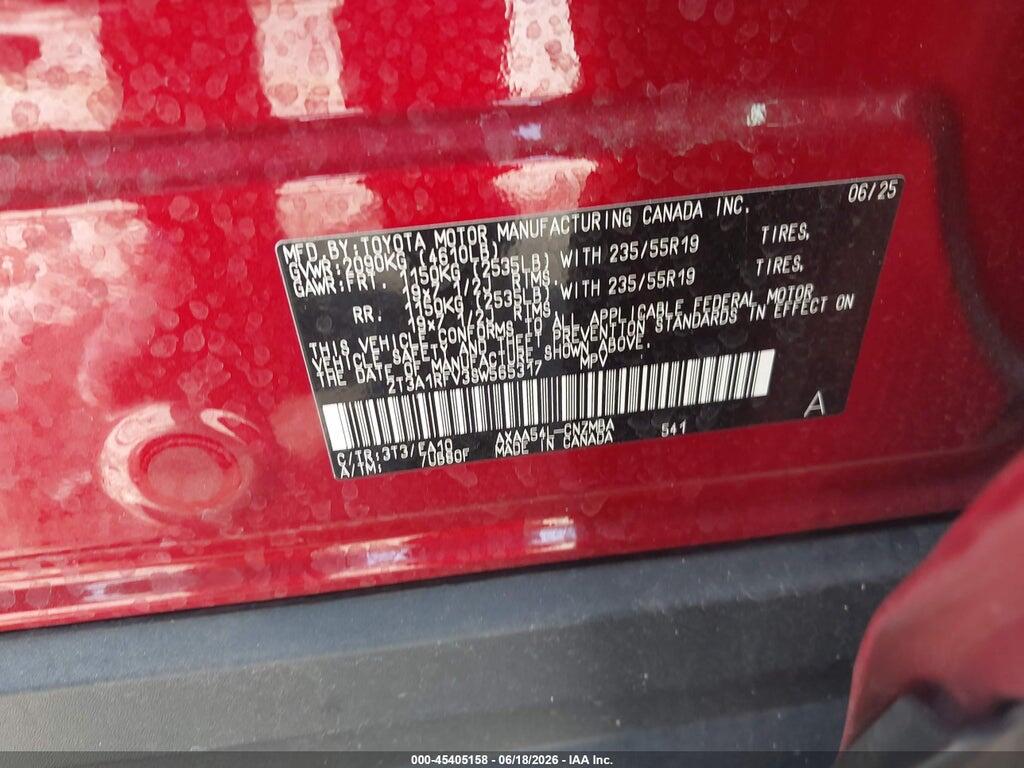 2T3A1RFV3SW565317 2025 TOYOTA RAV4 photo no. 9