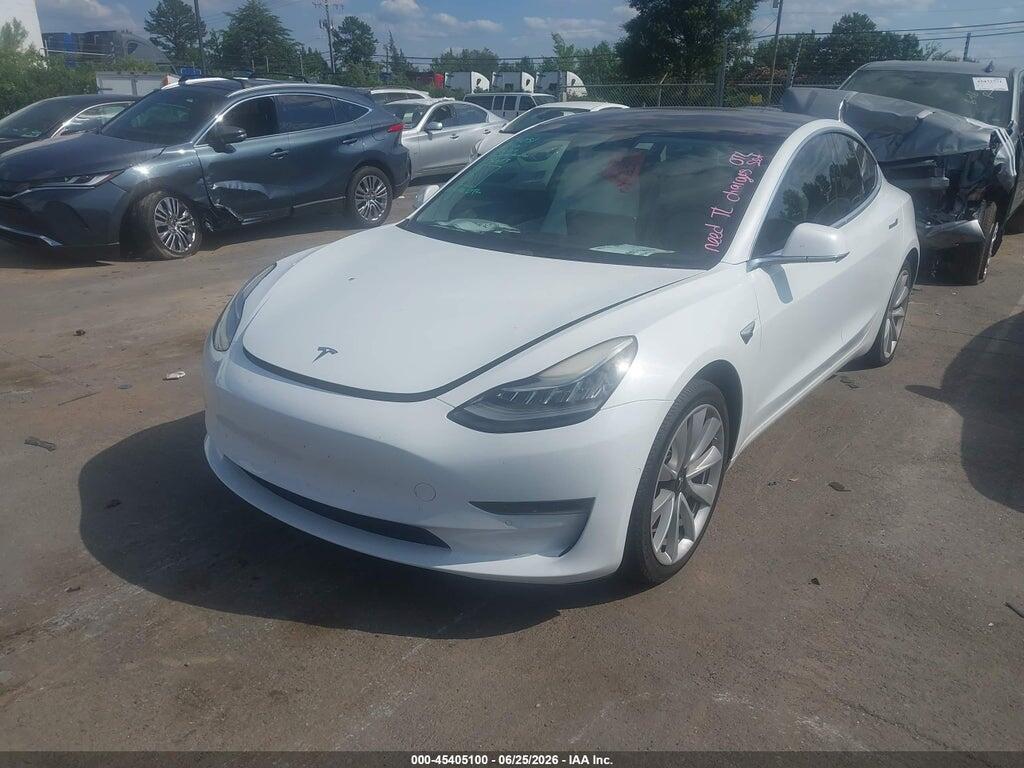5YJ3E1EB7JF096873 2018 TESLA MODEL 3 photo no. 2