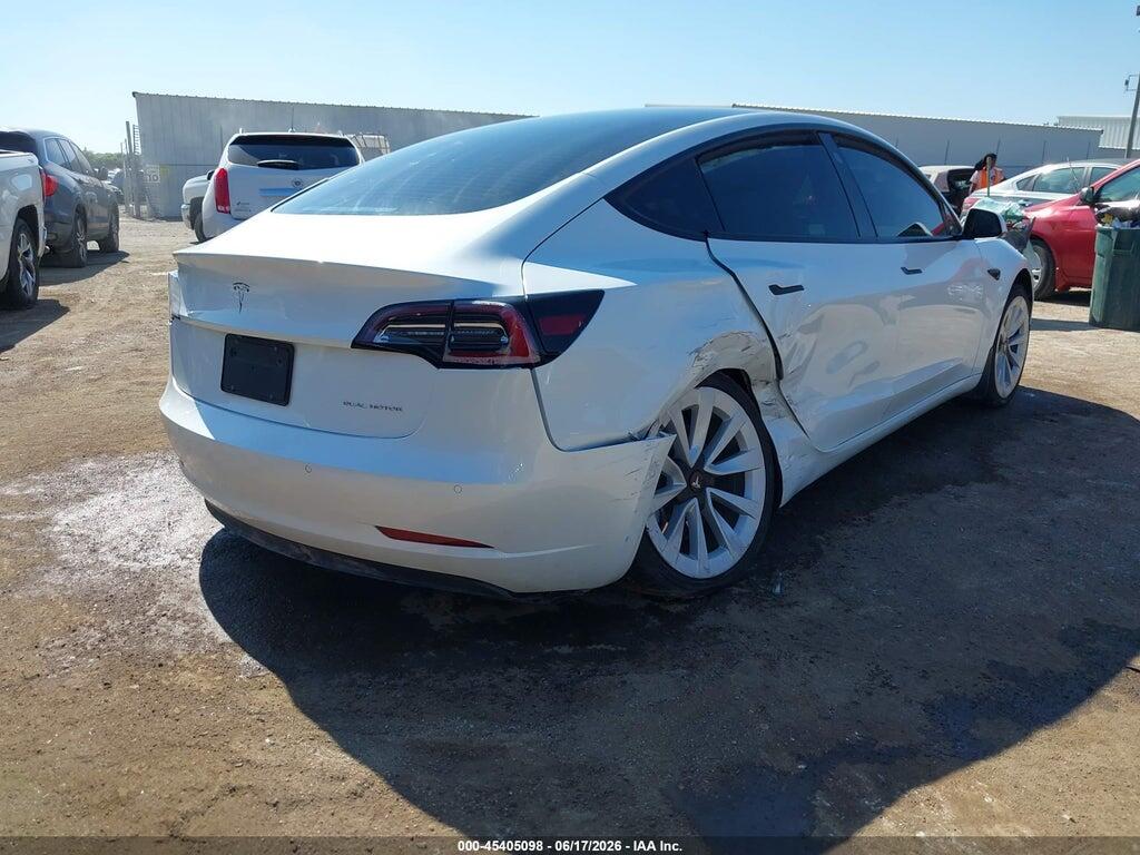 5YJ3E1EB4NF269786 2022 TESLA MODEL 3 photo no. 4