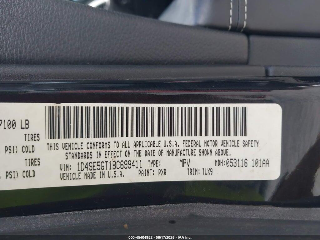 1D4SE5GT1BC699411 2011 DODGE DURANGO photo no. 9