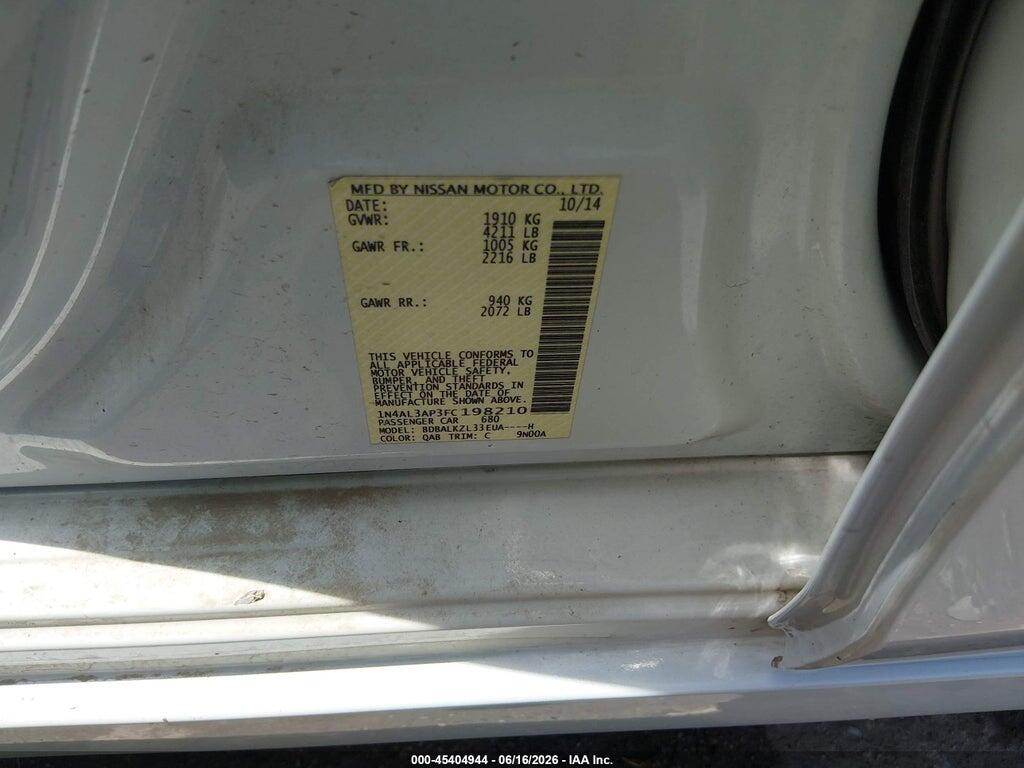 1N4AL3AP3FC198210 2015 NISSAN ALTIMA photo no. 9