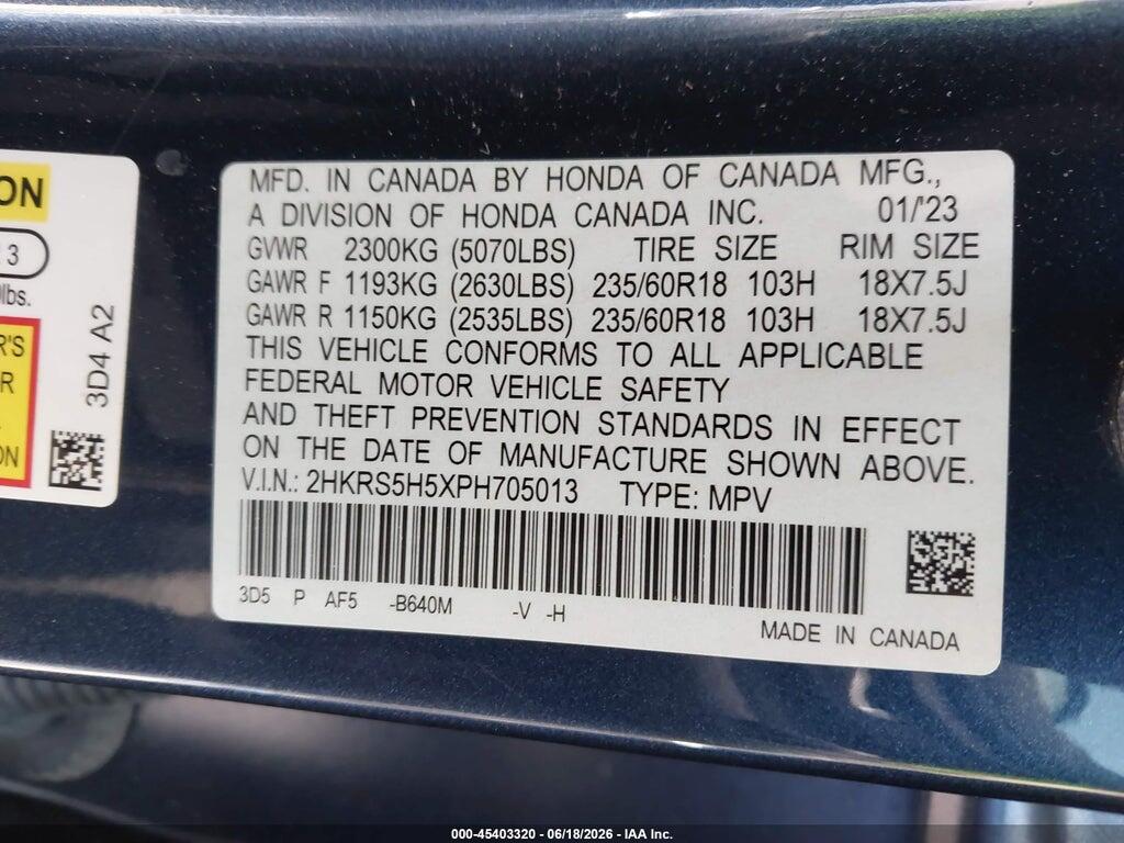 2HKRS5H5XPH705013 2023 HONDA CR-V HYBRID photo no. 9