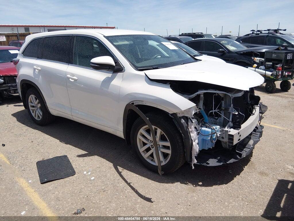 5TDBKRFH6GS345352 2016 TOYOTA HIGHLANDER photo no. 1