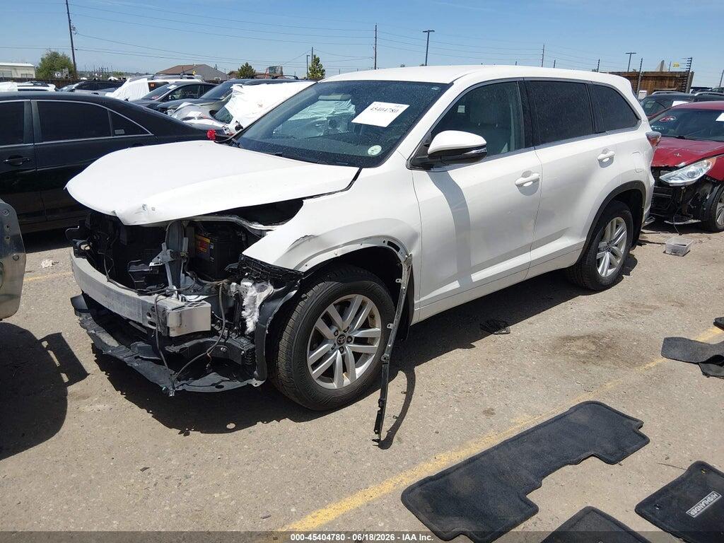5TDBKRFH6GS345352 2016 TOYOTA HIGHLANDER photo no. 2