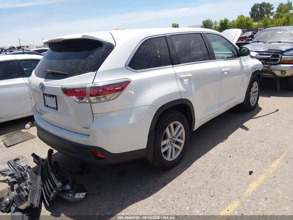 5TDBKRFH6GS345352 2016 TOYOTA HIGHLANDER photo no. 4
