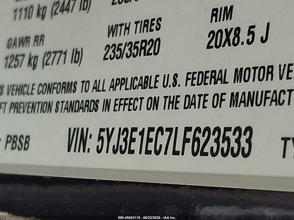 5YJ3E1EC7LF623533 2020 TESLA MODEL 3 photo no. 9