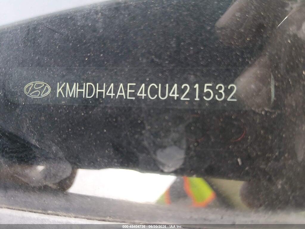 KMHDH4AE4CU421532 2012 HYUNDAI ELANTRA photo no. 9