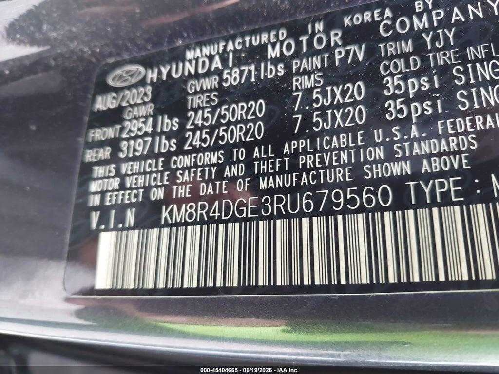 KM8R4DGE3RU679560 2024 HYUNDAI PALISADE photo no. 9