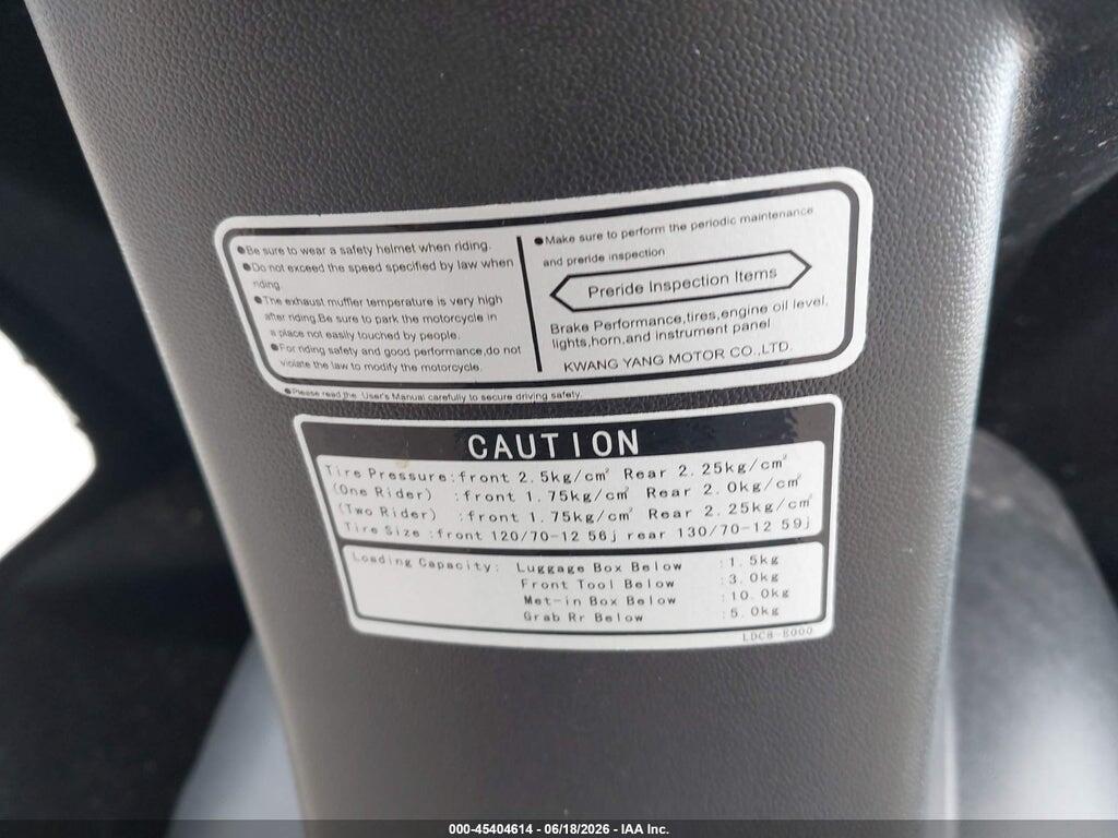 LC2D3J105HC200201 2017 KYMCO USA INC SUPER 8 photo no. 10