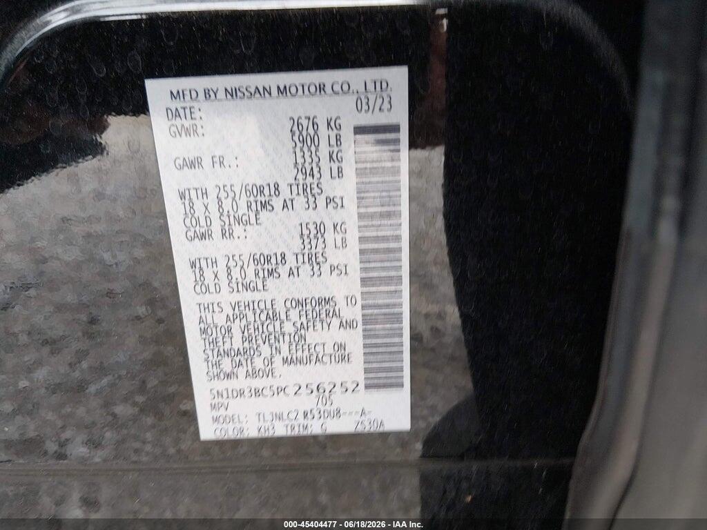 5N1DR3BC5PC256252 2023 NISSAN PATHFINDER photo no. 9
