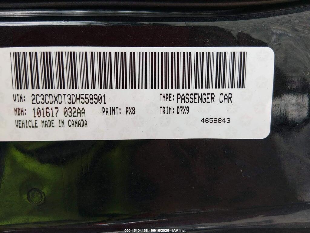 2C3CDXDT3DH558901 2013 DODGE CHARGER photo no. 9