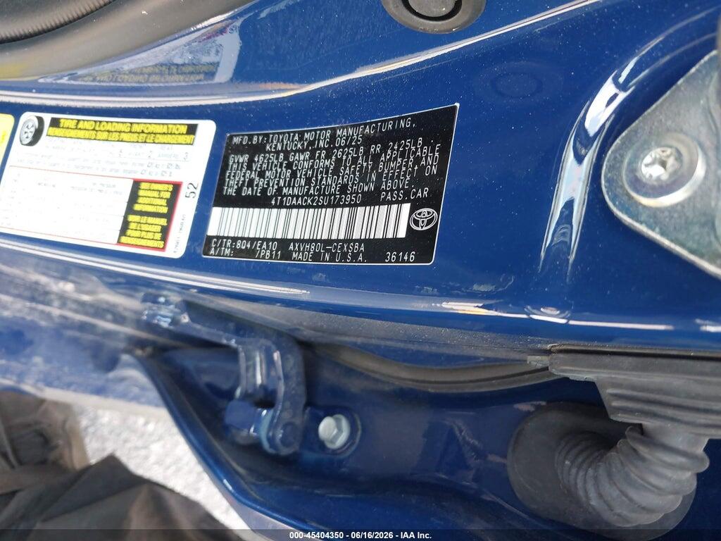 4T1DAACK2SU173950 2025 TOYOTA CAMRY photo no. 9