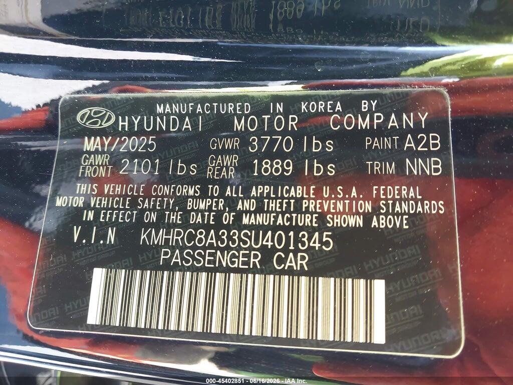 KMHRC8A33SU401345 2025 HYUNDAI VENUE photo no. 9